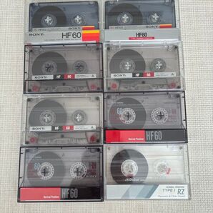 SONY HF60 カセットテープ 8個セット Victor RZ まとめ売り 中古 内容消去済み