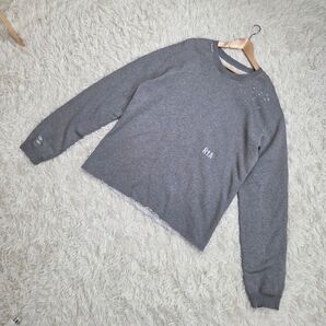 RtA(アールティーエー) トレーナー ダメージ加工 グレー Mサイズ 裏起毛