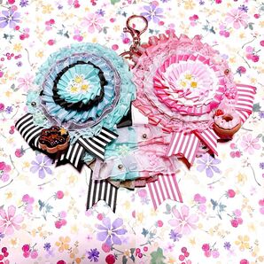 痛ロゼット ロゼット 缶バッジ ペア オタ活 推し活グッズ 痛ば ミント ピンク