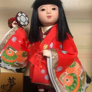 美品 日本人形 関光 夢わらべ 女の子 着物 節句 JAPAN コレクション インテリア 伝統工芸 雛祭 飾り 子ども 童 市松