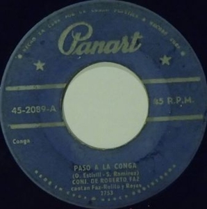 ☆　試聴可 / CUBA / キューバ / 45'S / CONJUNTO ROBERTO FAZ / ロベルト　ファス / PANART 2089 / Conga / コンガ /Conjunto Casino