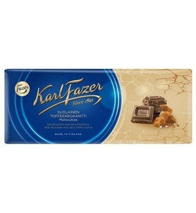 Fazer Karl Fazer ファッツェル カールファッツエル ミルク&タフィー チョコレート 22 枚 x 200gセット フィンランドのチョコレートです