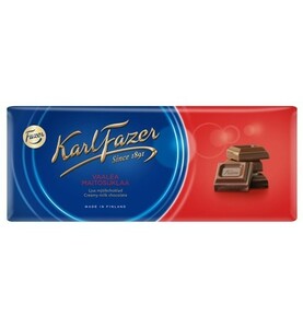 Fazer Karl Fazer ファッツェル カールファッツエル クリーミーミルク チョコレート 22 枚 x 200gセット フィンランドのチョコレートです