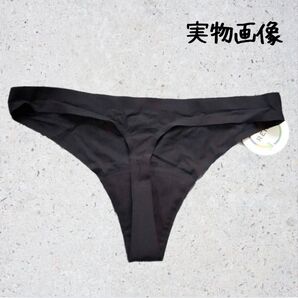 ショーツ 吸水 サニタリー シームレス M ブラック おりもの モモフル