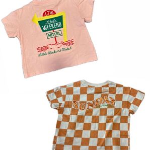 【セット】しまむら リトルウィークエンド 半袖 Tシャツ 100