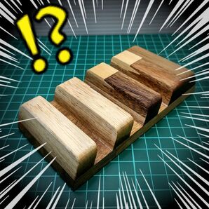 《3スリット》木製スマホスタンド