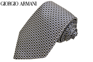 N-1826* бесплатная доставка *GIORGIO ARMANIjoru geo Armani * Италия производства темно-синий темно-синий цвет общий рисунок точка ткань ткань шелк галстук 
