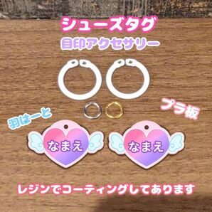 シューズタグ うわぐつタグ ネームタグ 上履き 靴タグ スクールシューズ 名入れチャーム 保育園 入園準備 ネームチャーム 名入れ