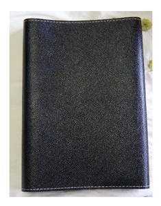 * book cover soft original leather black box attaching * new goods 