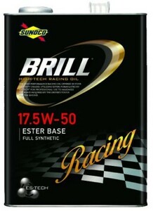 全国送料無料 1L×10本 SUNOCO(スノコ) BRILL(ブリル) エンジンオイル 17.5W-50