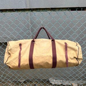 キャンバス 生地 ダッフルバッグ ヴィンテージ ミリタリー アウトドア