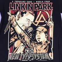 BSET1♪ バンドデザインTシャツ Mサイズ　リンキンパーク LINKIN PARK ③_画像2