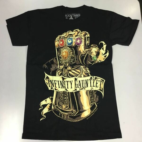 BSET4♪ デザインTシャツ Sサイズ　インフィニティガントレット　INFINITY GAUNTLET サノス THANOS アベンジャーズ