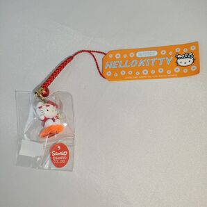 福岡限定 HELLO KITTY ハローキティ 明太子 根付 ストラップ 未使用