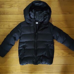 グローバルワーク キッズ 男女兼用 ダウンジャケット 黒 フード付き 厚手 100