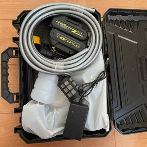 高圧洗浄機 コードレス 充電式 10000mAhバッテリー2個付き 強力噴射 自吸式 洗車機 PSE認証済 最大射圧力7MPa