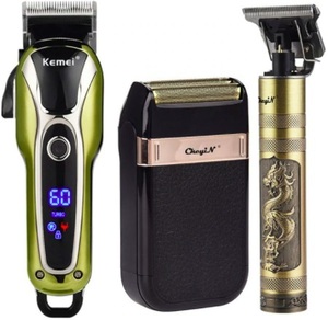 Pro .. barber's clippers rechargeable electric t-outliner finishing cutting machine . trimmer shaver cordless code attaching [ color : 3pcs] * free shipping 