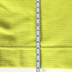 【即決】プーマ PUMA ゴルフ 美品 メンズウエア 半袖 モックシャツ ストレッチ イエローグリーン系の画像5