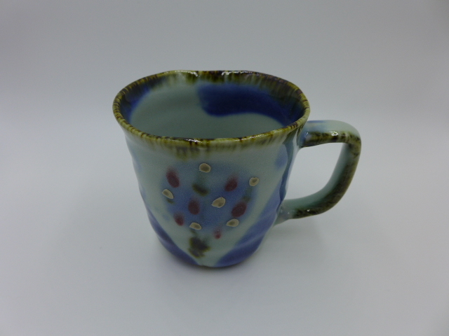 ★Great value★Arita ware★Made by the artist★Hand-painted★The ultimate silver flower pattern★Mug★Mug, tea utensils, Mug, Made of ceramic