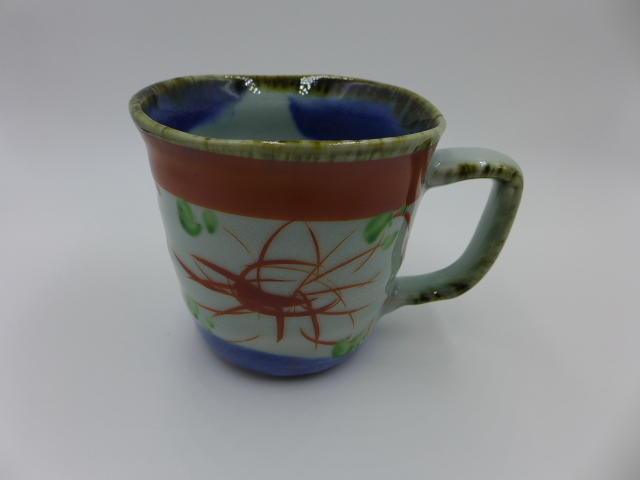 ★Great value★Arita ware★Made by the artist★Hand-painted★Akae Ranka Kiwami★Mug★Mug, tea utensils, Mug, Made of ceramic