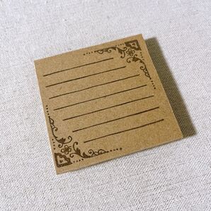 お洒落 付箋メモスタンプ(消しゴムはんこ)