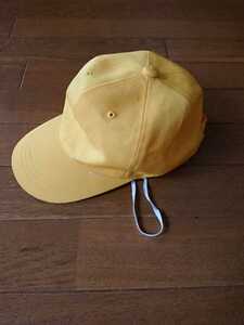 ・即決　中古 黄色 通学用帽子 約52センチ 調節OK