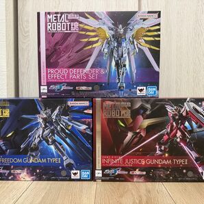 【新品未開封】 METAL ROBOT魂 プラウドディフェンダー&ストライクフリーダム弍式&インフィニットジャスティス弍式