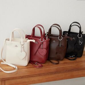 alt rose ハートチャーム付き 2way ミニトートバッグ 4個セット