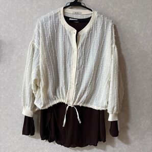 一回着用 ニコアンド ブルゾン風トップス