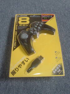  new goods unused ELECOM USB GAME PAD JC-U1708TBK black junk treatment 