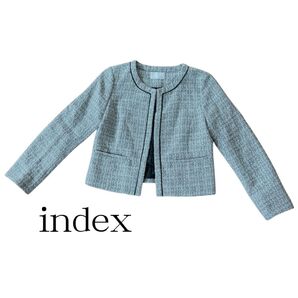 INDEX ツイードジャケット ノーカラー 七五三 お宮参り 卒園卒業 オケージョン