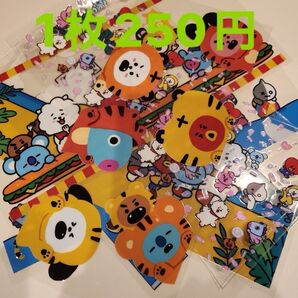 1枚250円 カップラップ キャラクター ステッカー シール 防水