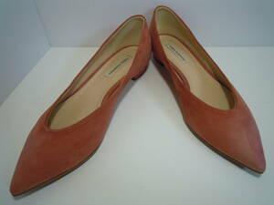FABIO RUSCONI fabio rusko-ni натуральная кожа замша плоская обувь размер 37(23.5cm) Италия производства 