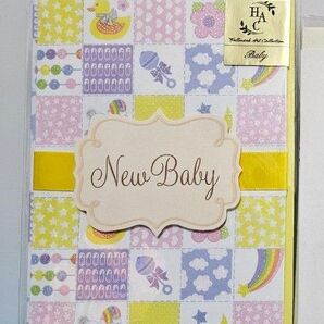 日本ホールマーク グリーティングカード 出産祝い お祝いカード 封筒付き 1通