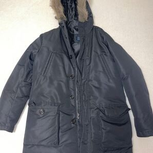 GAP ギャップ ダウンコート ファー付き ブラック