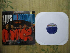 LP Four Tops「ON BROADWAY」輸入盤 MS657 シュリンク付き 盤にプレス時のかすり傷 ジャケットに微かなシミと色落ち