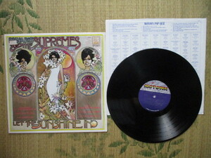 LP Diana Ross & The Supremes「LET THE SUNSHINE IN」再発 輸入盤 5305ML シュリンク付 盤両面にプレス時のかすり傷 ジャケットの背にシワ