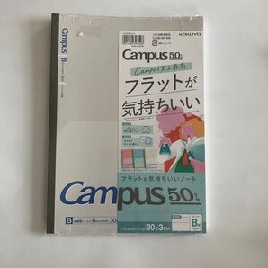 コクヨ ノ-FL3CBT-L1X3 キャンパス フラットノート セミB5 30枚 B罫 3色パック campus50周年記念