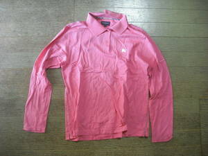 Одежда: Burberry Golf Size L - розовая красная кнопка