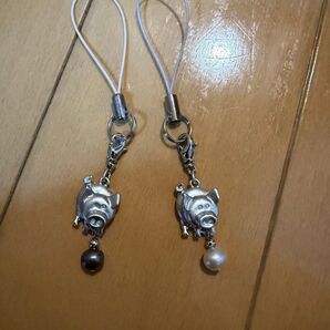 中村真珠 豚に真珠 キーホルダー