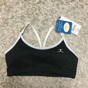  super value exhibition smaller size DANSKIN Lady's sports bra top S size black / white tag equipped unused goods 