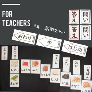 小3国語 説明文 段落の役割や相互関係をつかむ 小学校教師用教材 手作り授業準備