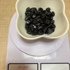 モリオンさざれ 黒水晶 大きめ 100g