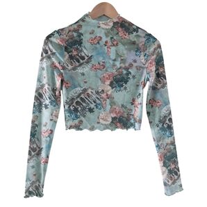 絵画エンジェルシアートップスシースルーロンT