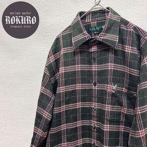 LYLE&SCOTTライルアンドスコット メンズ長袖ネルシャツMサイズ チェック