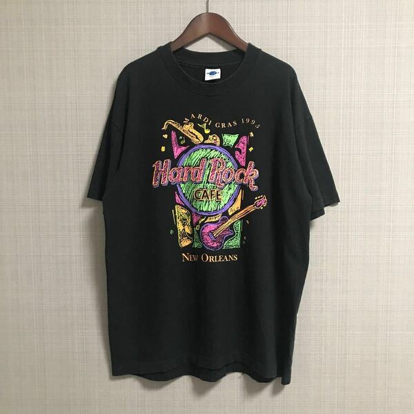 【レア】ハードロックカフェ◎ネオンプリントTシャツ USA製