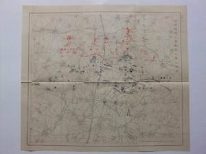 ☆☆A-5434★ 日露戦争 沙河附近之会戦第二軍之戦闘(十月十五日) 古地図 ★レトロ印刷物☆☆