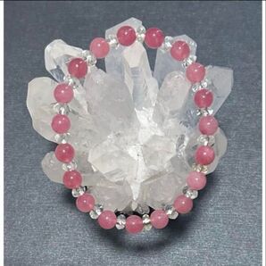 【特別価格】断捨離・売りつくし マダガスカル産ディープローズクォーツブレスレット