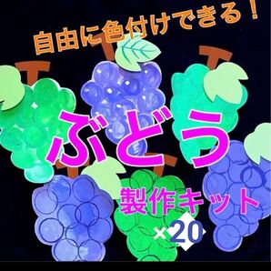 ぶどう 色付け 製作キット 秋 保育 高齢者 壁面 クラフト