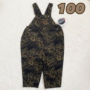ルルモーメント RRmoment サロペット オーバーオール レオパード キッズ ボトムス しまむら